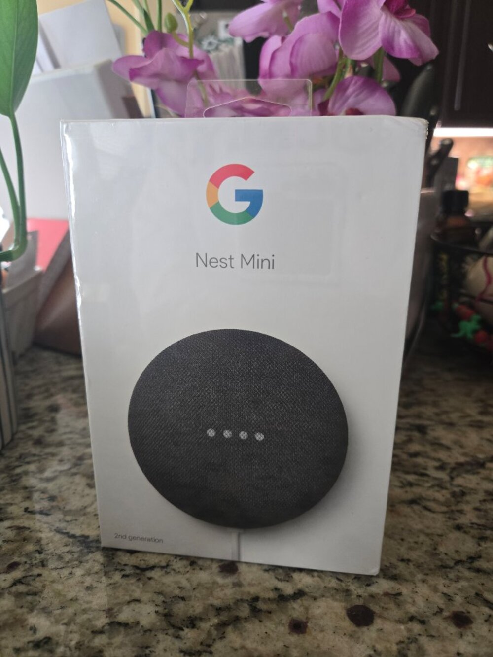 Google Nest Mini 2nd Generation Smart Speaker Charcoal Factory-Sealed GA00781-US